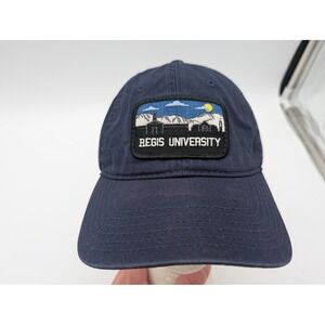 Regis University Uscape Apparel Navy Blue Skyline Embroidered Strapback Hat OS